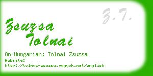 zsuzsa tolnai business card